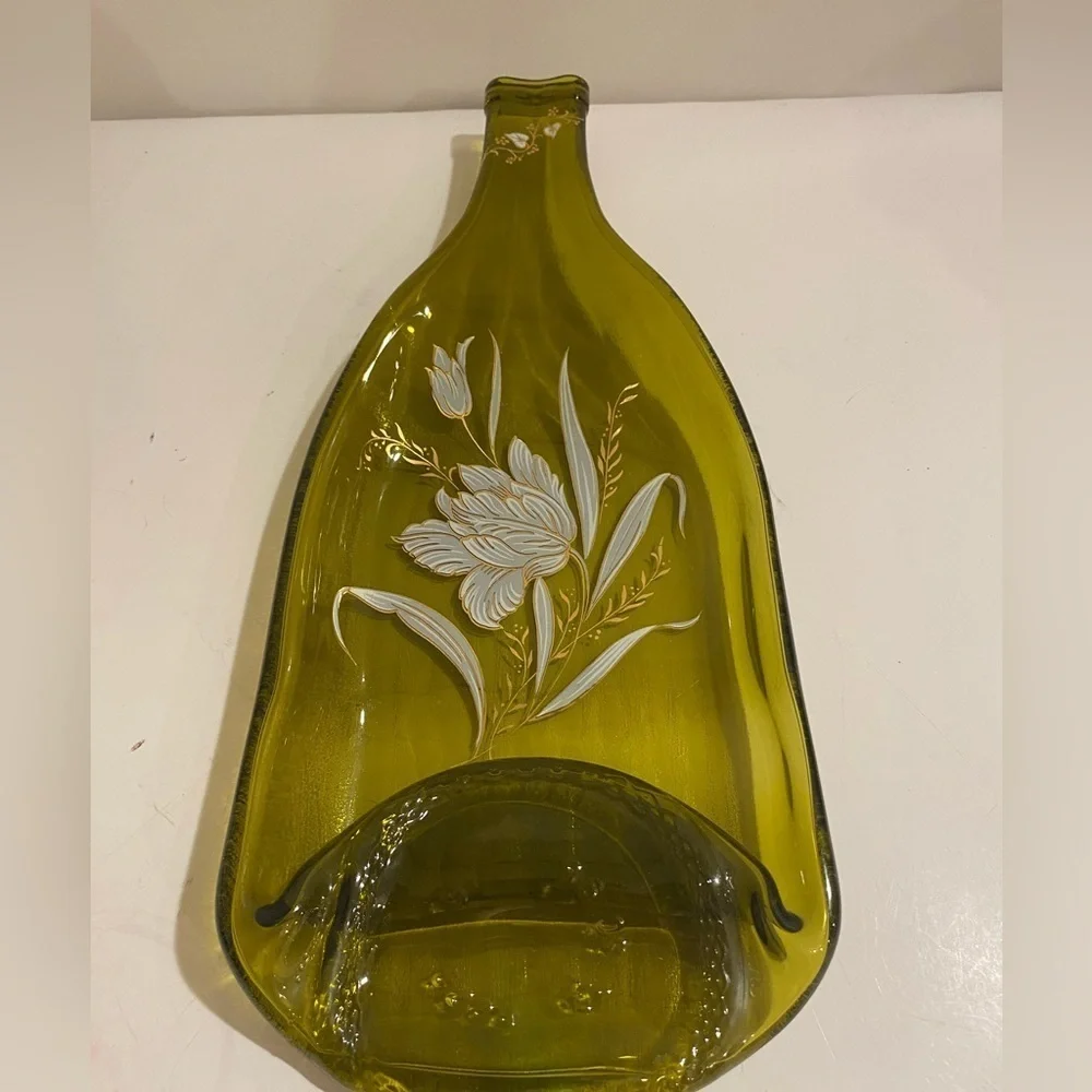 Melted Glass Bottle Spoon Rest (FV)